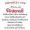 Pinterst Tips